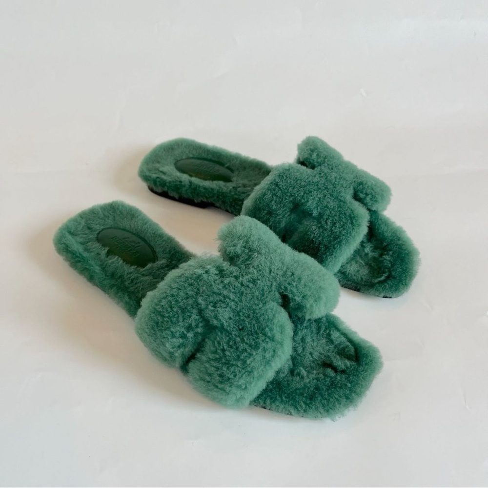 Hermes Oran shearling sandal - Size 39 - Picture 5 of 14